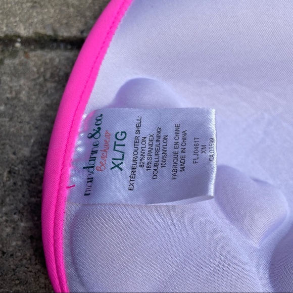 Pink & Print Bikini Set w/ Cheeky Scrunch Bottoms - Picture 4 of 5